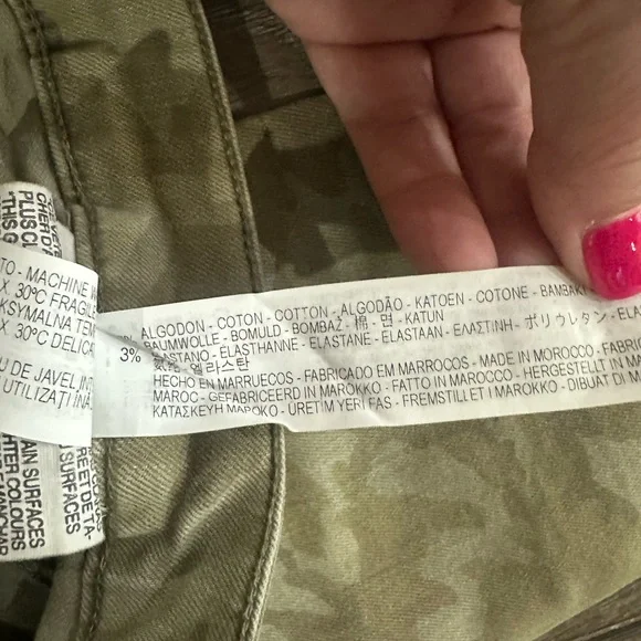 Zara Olive Denim Pants - Picture 9 of 13